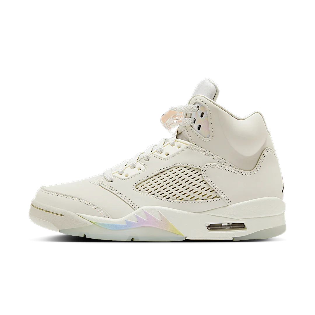 Air Jordan 5 Retro Year of the Snake, Light Bone/Black/Sail/Barely Green (HF3183-001)