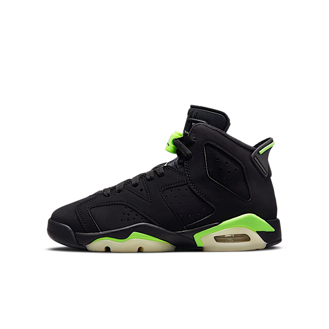 Air Jordan 6 Retro Electric Green, Black/Electric Green (384665-003)