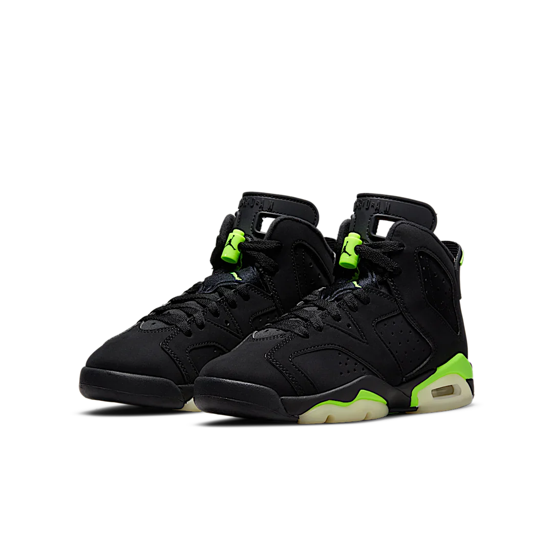 Air Jordan 6 Retro Electric Green, Black/Electric Green (384665-003)