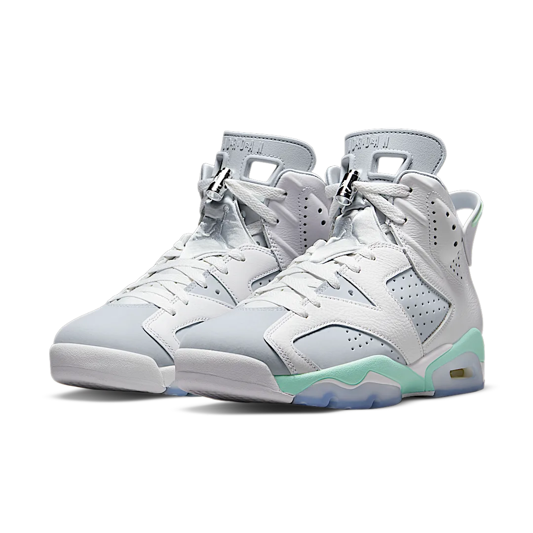 Air Jordan 6 Retro Mint Foam, White/Pure Platinum-Mint Foam (DQ4914-103)