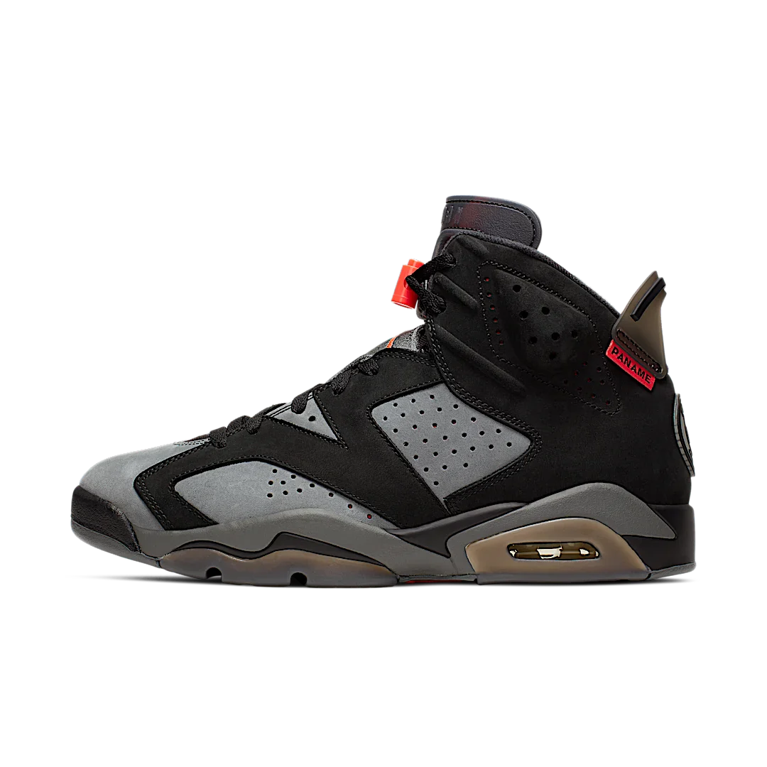 Air Jordan 6 Retro PSG Paris Saint-Germain, Iron Grey/Infrared 23-Black (CK1229-001)