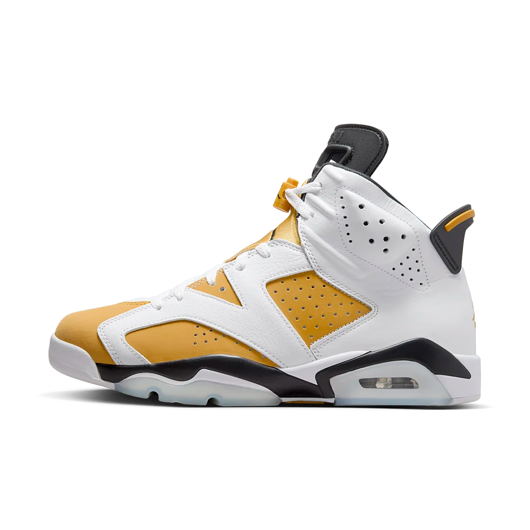 Air Jordan 6 Retro Yellow Ochre, White/Yellow Ochre-Black (CT8529-170)