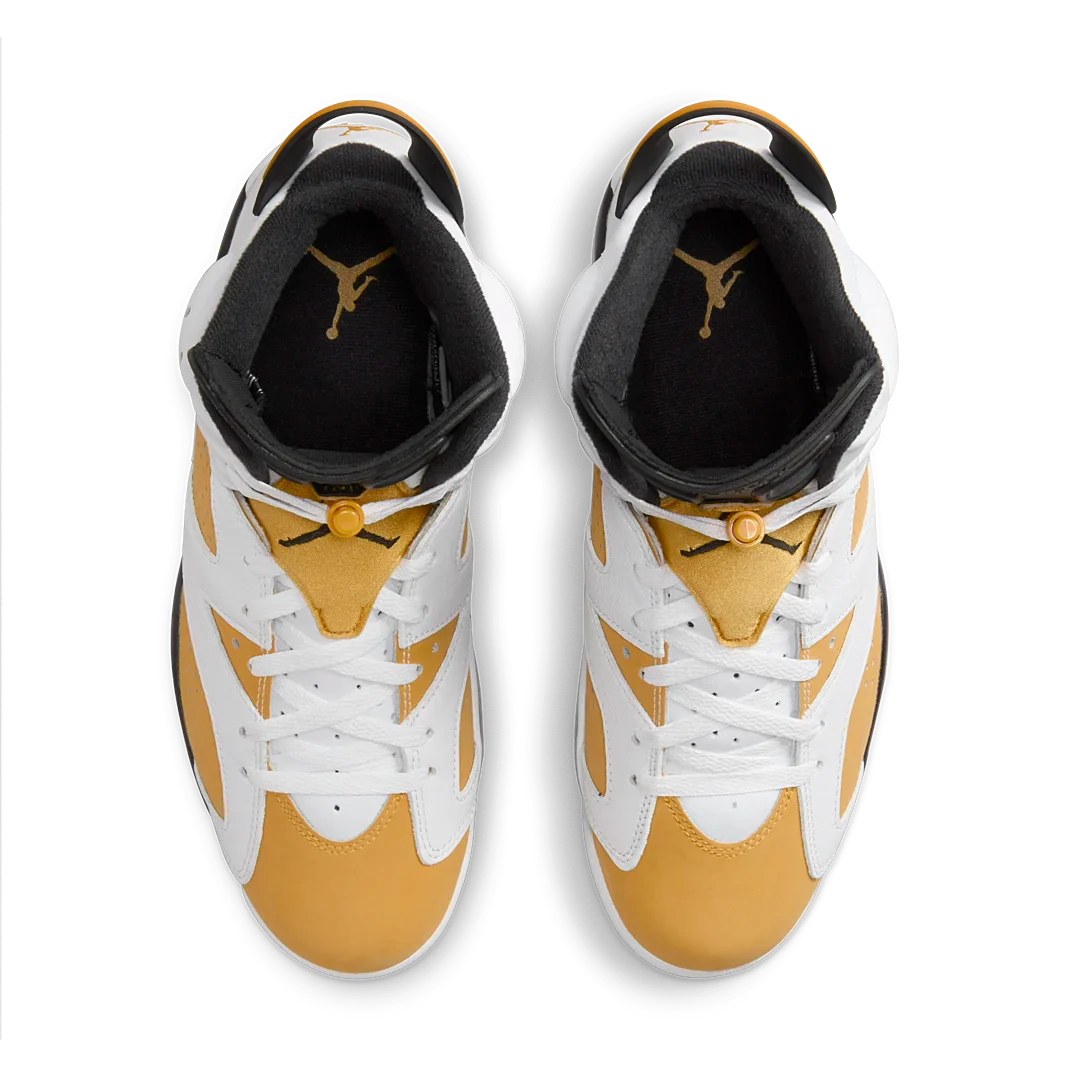 Air Jordan 6 Retro Yellow Ochre, White/Yellow Ochre-Black (CT8529-170)