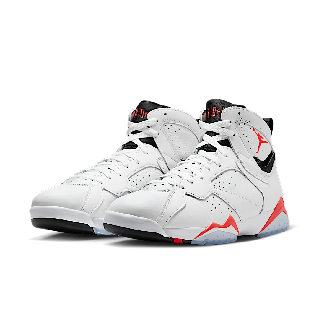 Air Jordan 7 Retro White Infrared, White/Black/Crimson (CU9307-160)