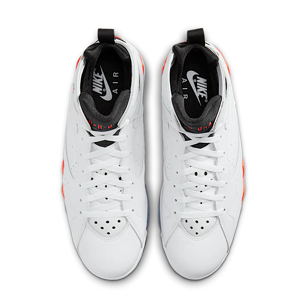 Air Jordan 7 Retro White Infrared, White/Black/Crimson (CU9307-160)