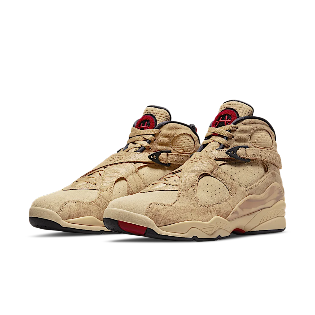 Air Jordan 8 Retro SE Rui Hachimura Black Samurai, Twine/Gym Red-Black-Sesame (DO2496-700)