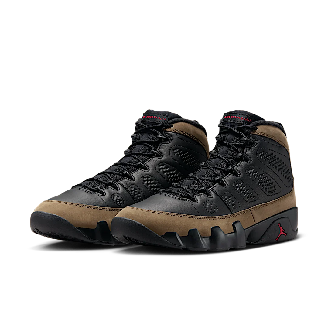 Air Jordan 9 Retro Olive (2024), Black/True Red/Light Olive (HV4794-030)