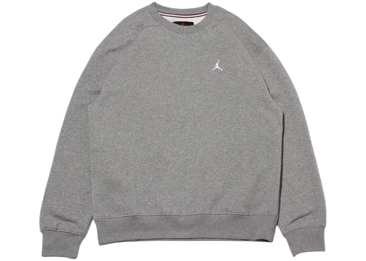 Air Jordan Brooklyn Fleece Crew Sweatshirt Gray