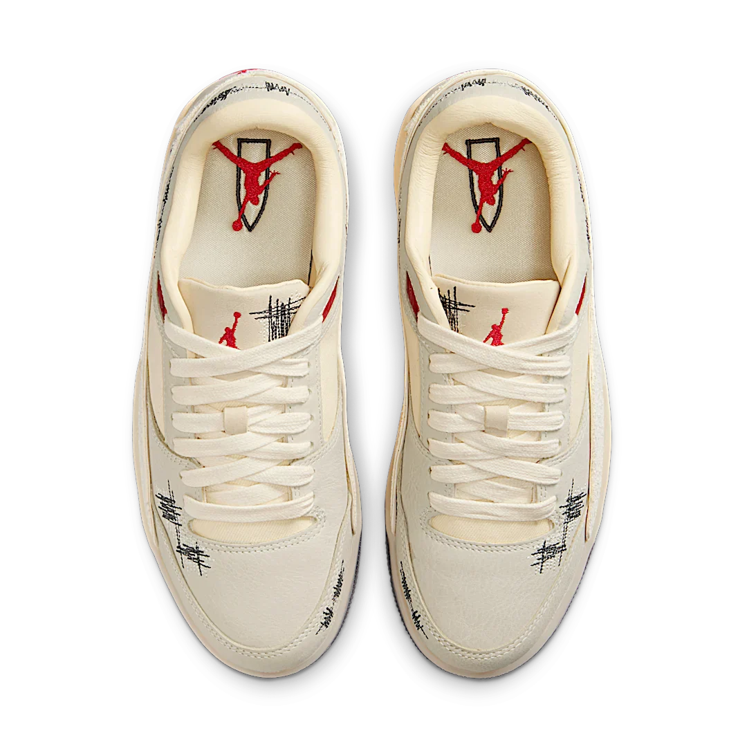 Air Jordan Flight Court Who Decides War Coconut Milk, Coconut Milk/Black (HQ2958-100)