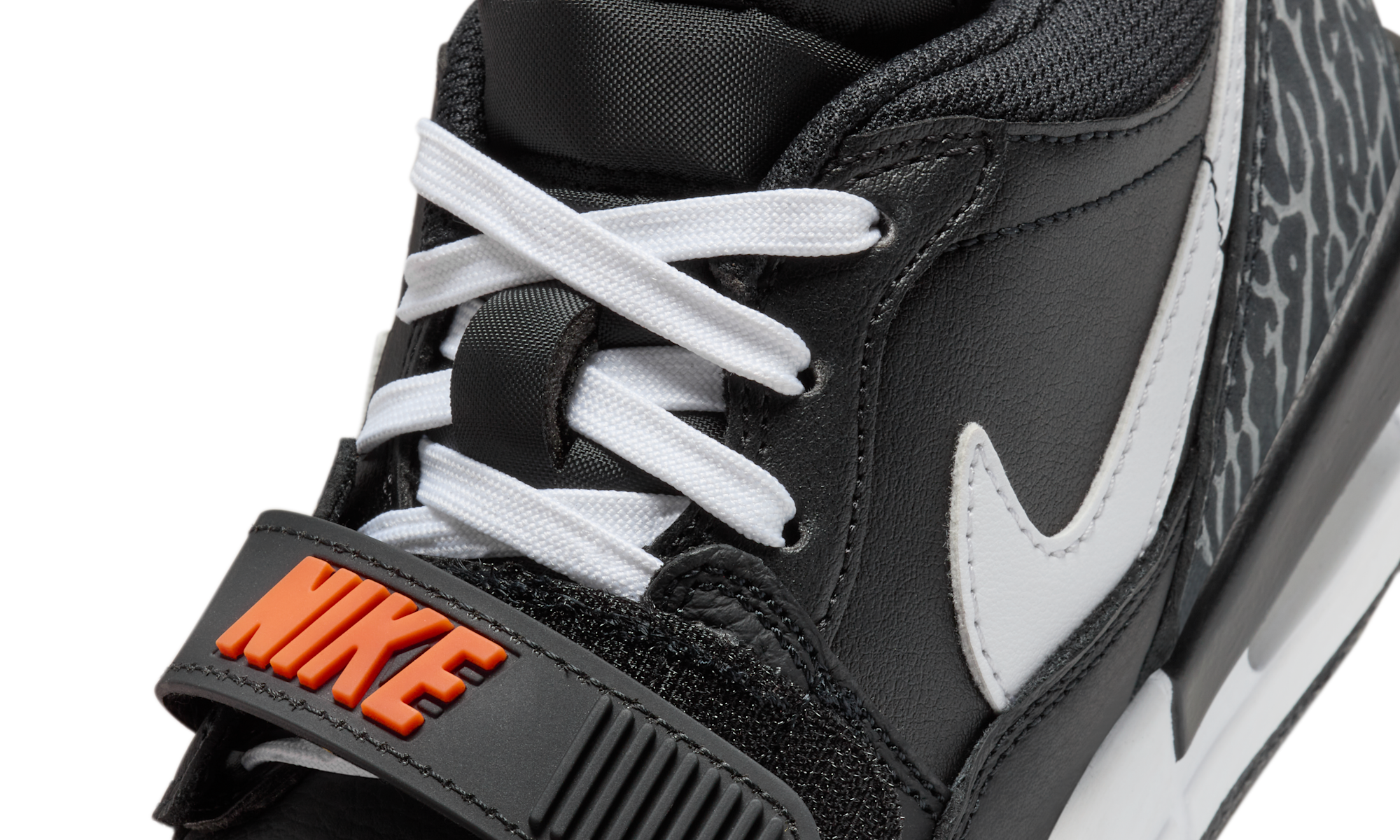 Air Jordan Legacy 312 Low Black White Safety Orange