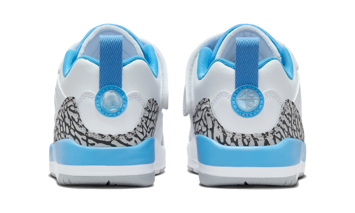 Air Jordan Spizike Low White Wolf Grey Anthracite University Blue (PS)