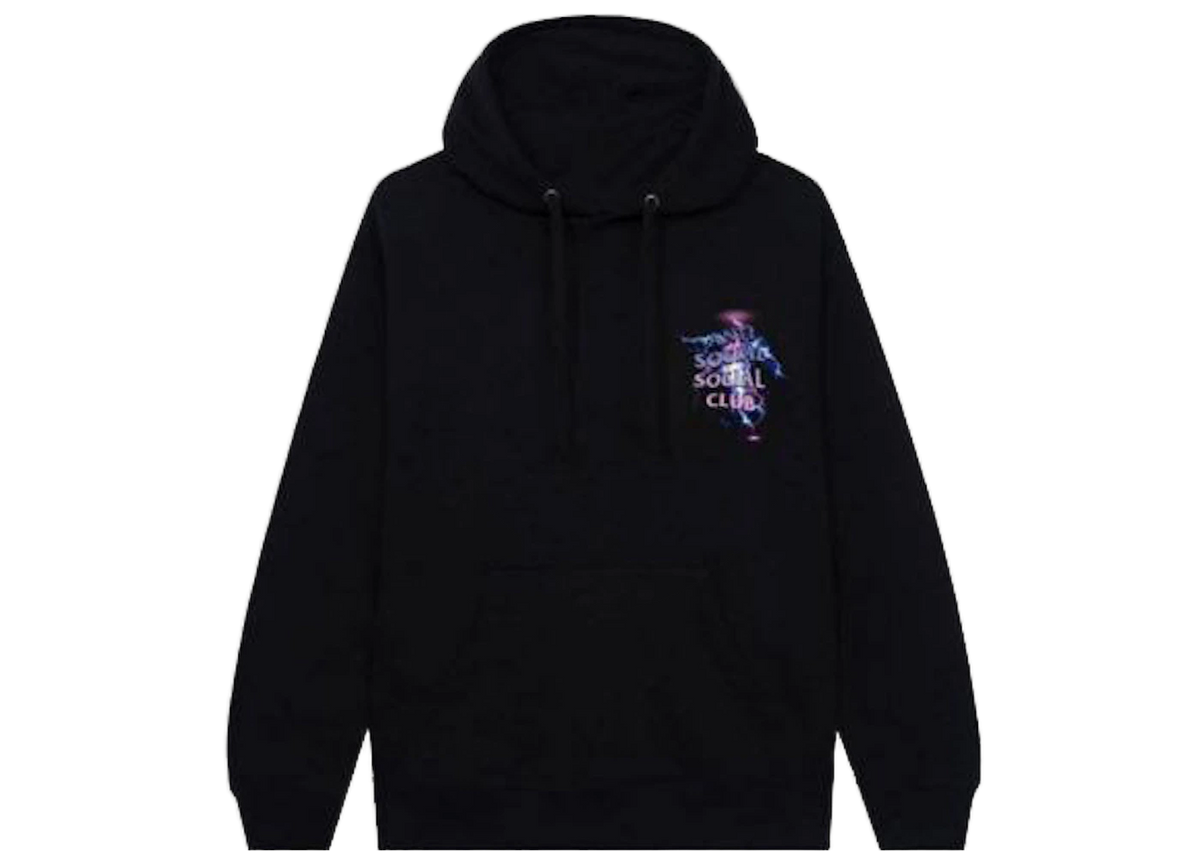 Anti Social Social Club Bolt From The Blue Hoodie Black