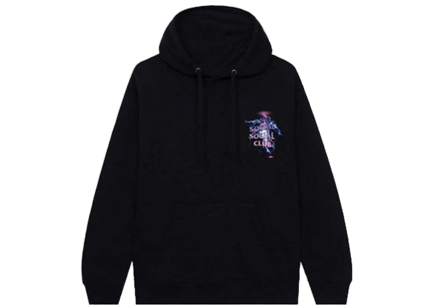 Anti Social Social Club Bolt From The Blue Hoodie Black