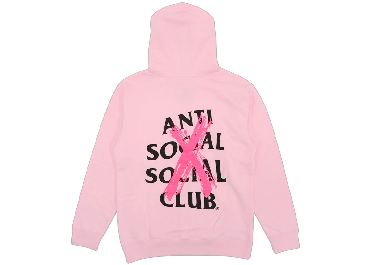 Anti Social Social Club Cancelled Hoodie Pink