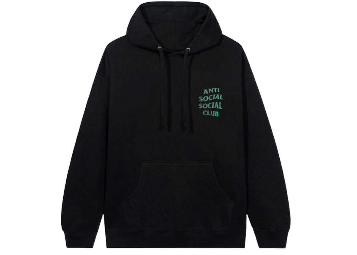 Anti Social Social Club Glitch Hoodie Black