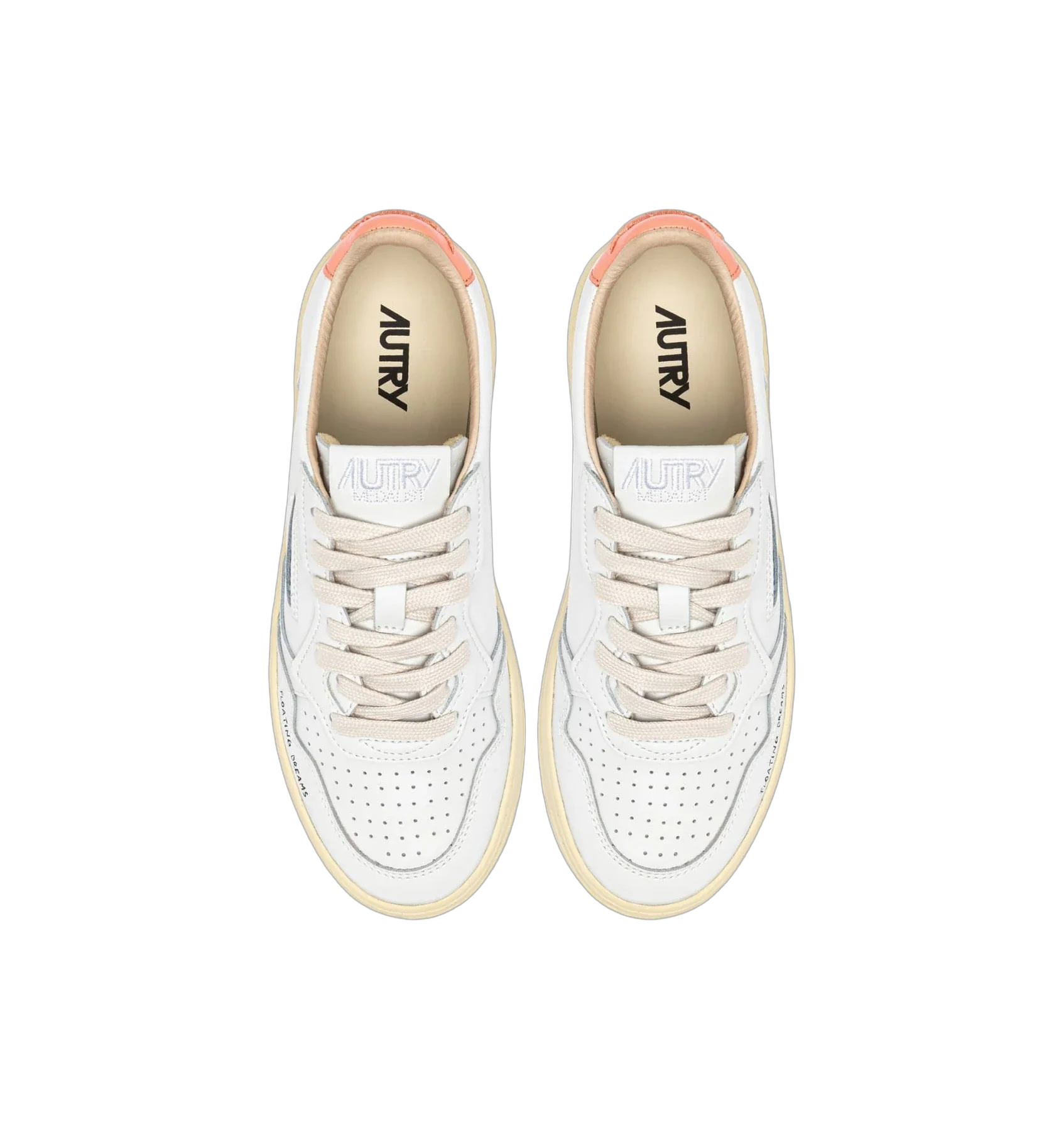 Autry Medalist DL White Peach Pink