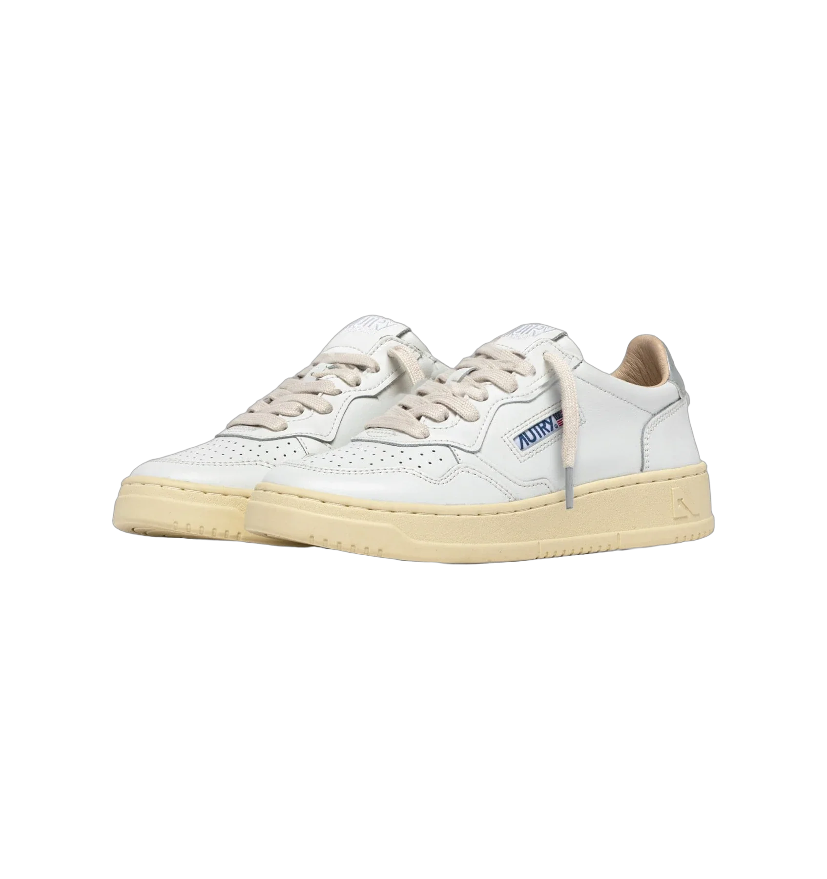 Autry Medalist Low White Silver