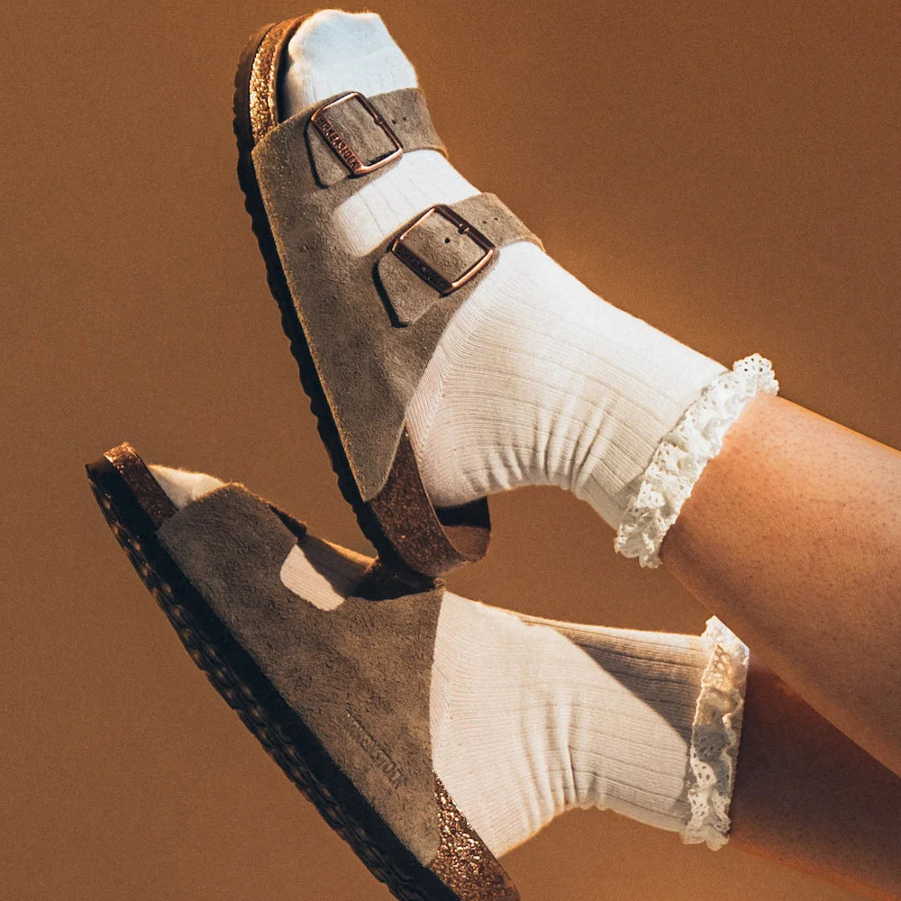 Birkenstock Arizona Soft Footbed Suede Taupe