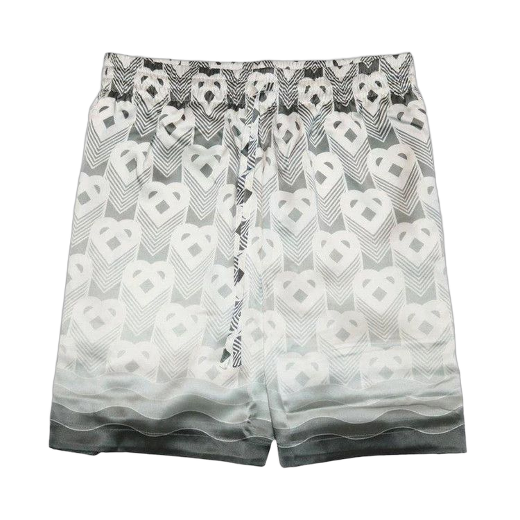 Casablanca Drawstring Shorts Grey Gradient