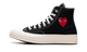 Converse Chuck Taylor All Star 70 Hi Comme des Garcons PLAY Single Heart Black