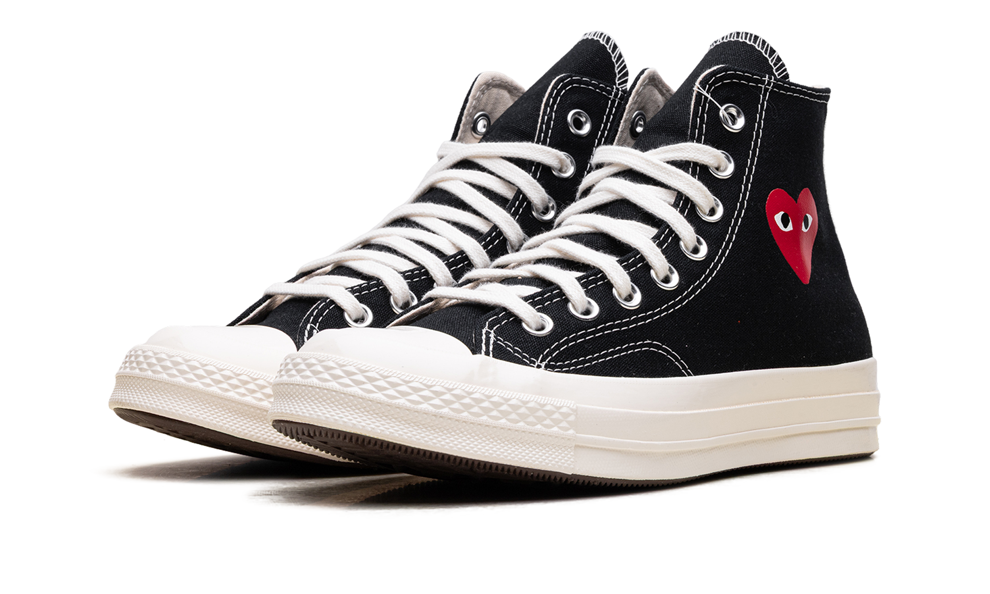 Converse Chuck Taylor All Star 70 Hi Comme des Garcons PLAY Single Heart Black
