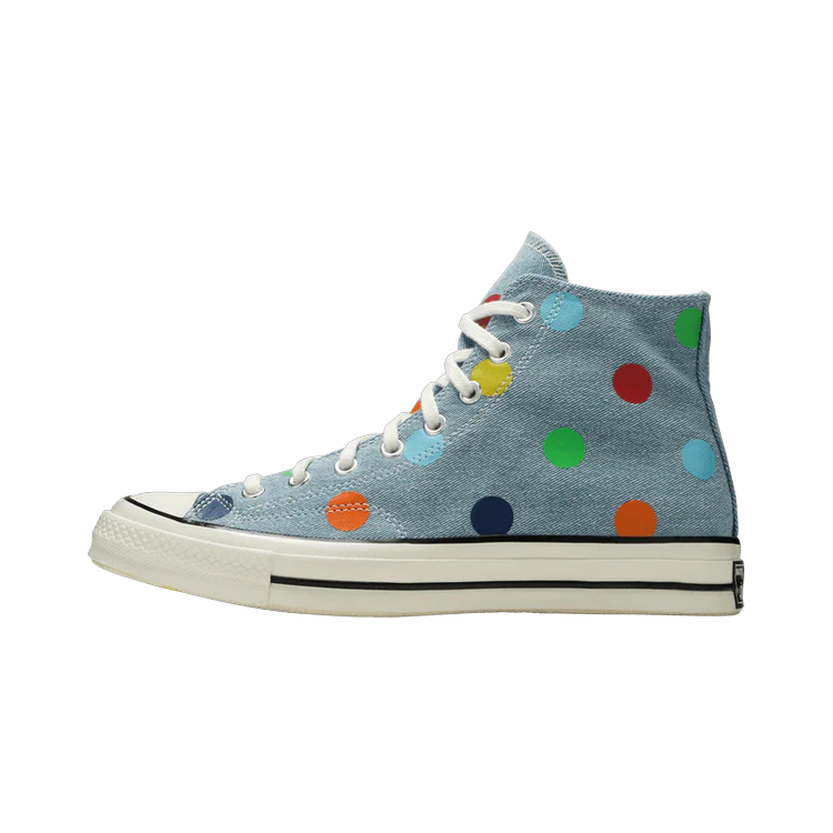 Converse Chuck Taylor All Star 70 Hi Golf Wang Denim Polka Dots, Blue/Egret-Black (170011C)