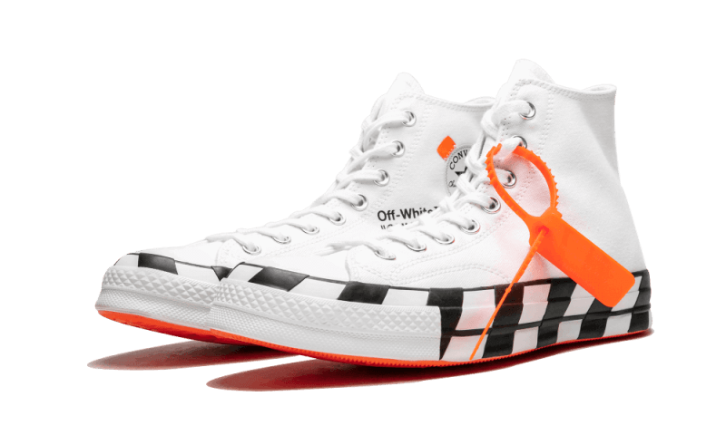 Converse Chuck Taylor All Star 70 Hi Off-White, White/Bold Orange-Black (163862C)