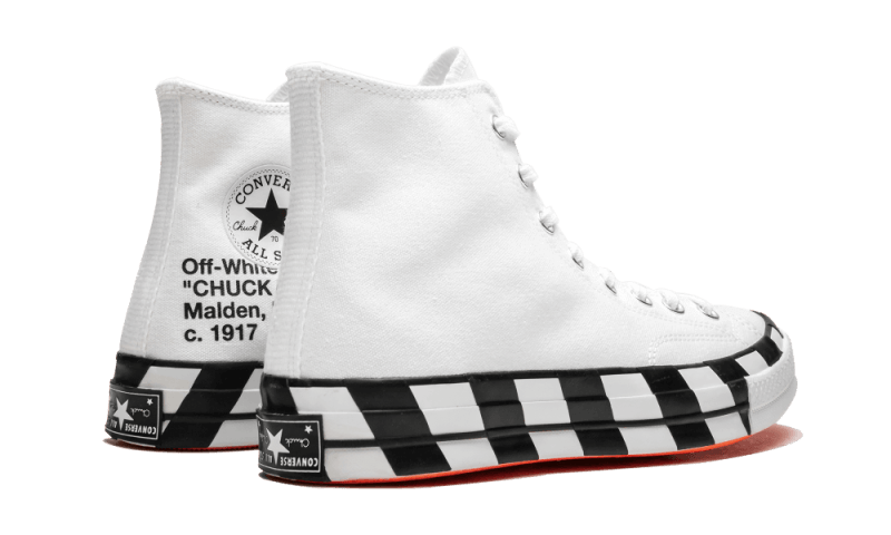 Converse Chuck Taylor All Star 70 Hi Off-White, White/Bold Orange-Black (163862C)