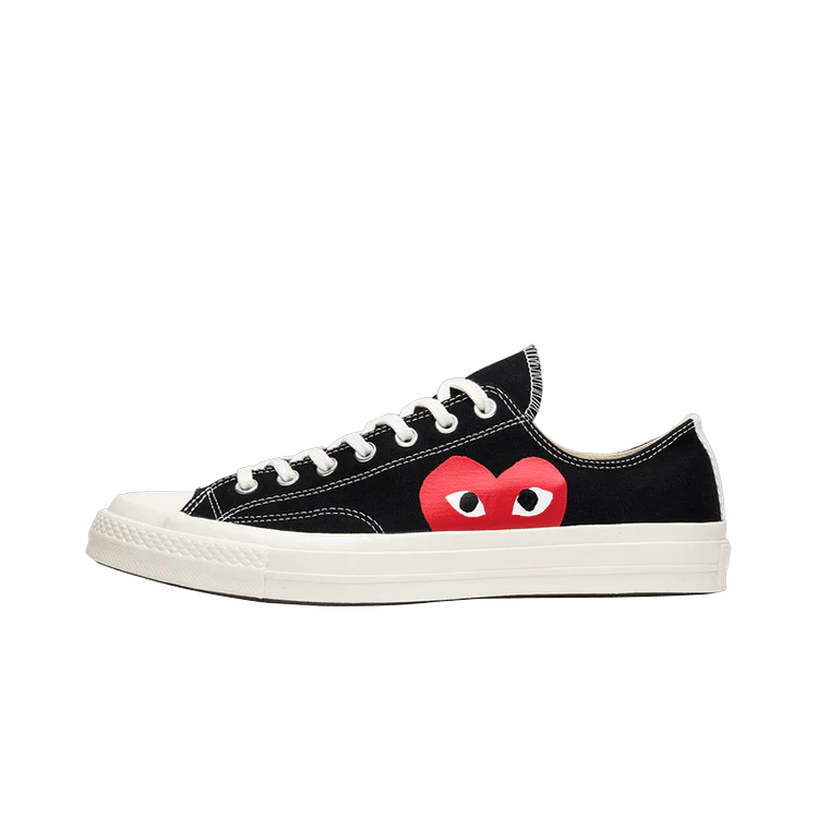 Converse Chuck Taylor All Star 70 Ox Comme des Garcons PLAY Black, Black/White-High Risk Red (150206C)