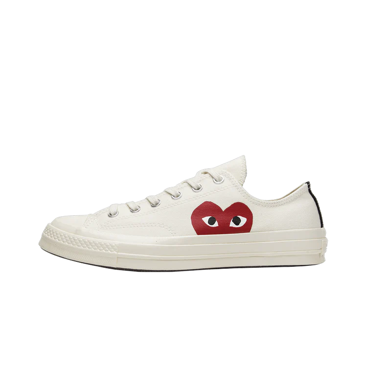 Converse Chuck Taylor All Star 70 Ox Comme des Garcons PLAY White, Milk/White-High Risk Red (150207C)