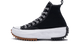 Converse Run Star Hike Hi Black White Gum Distressed