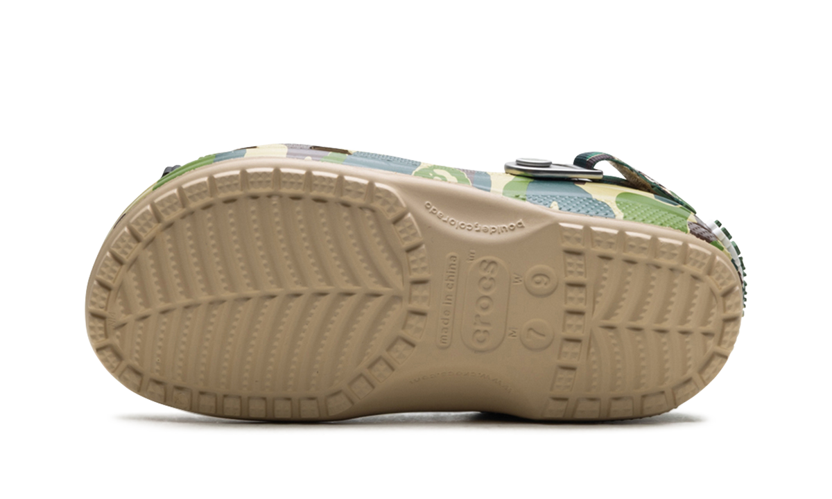 Crocs Classic Clog A Bathing Ape ABC Camo Green