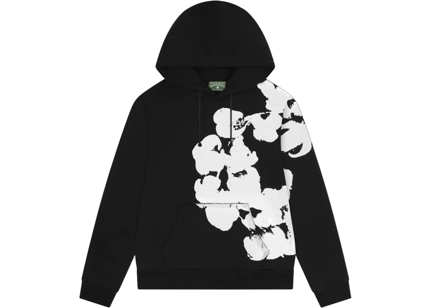 Denim Tears Big Cotton Wreath Hoodie Black