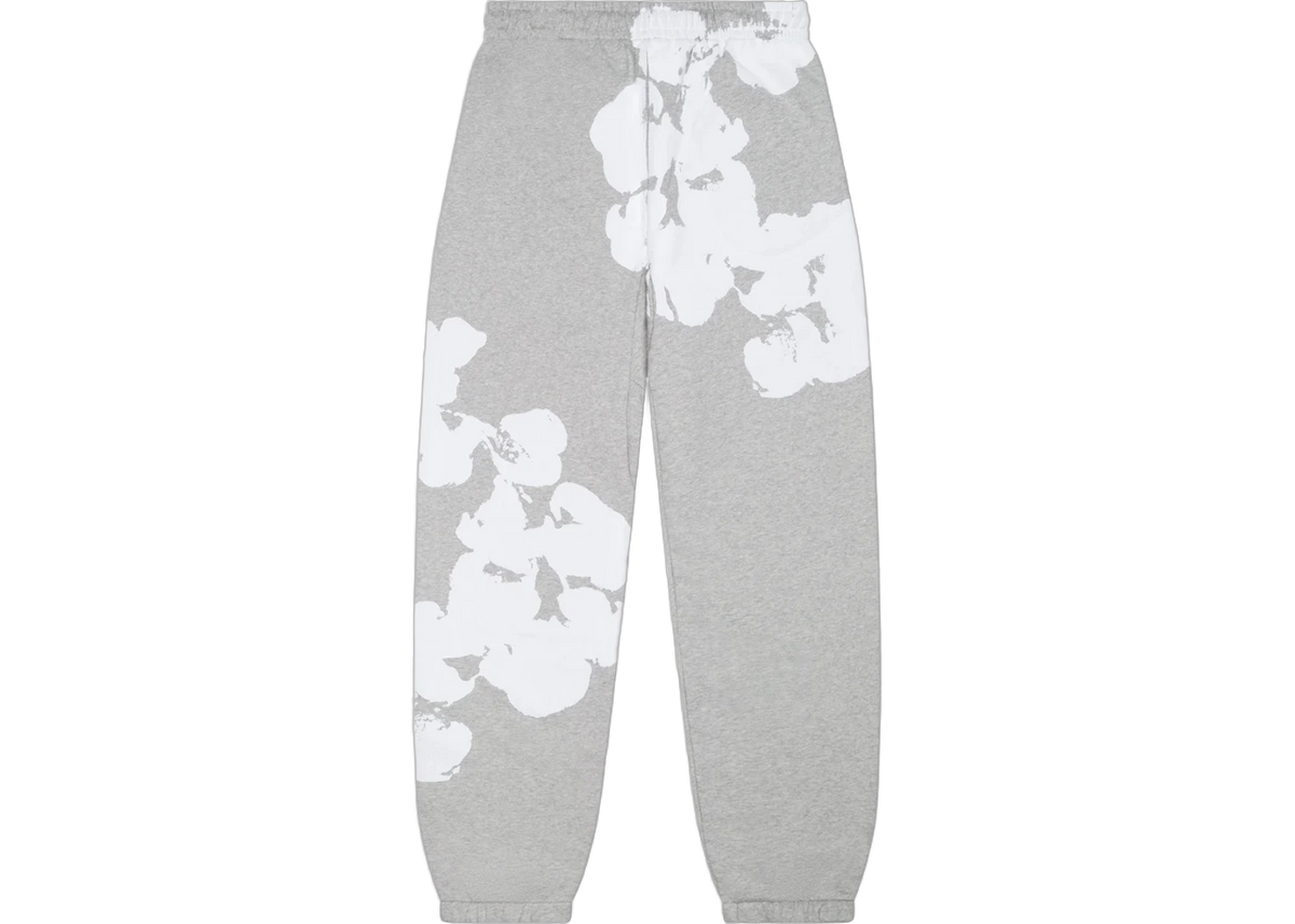 Denim Tears Big Cotton Wreath Sweatpants Grey