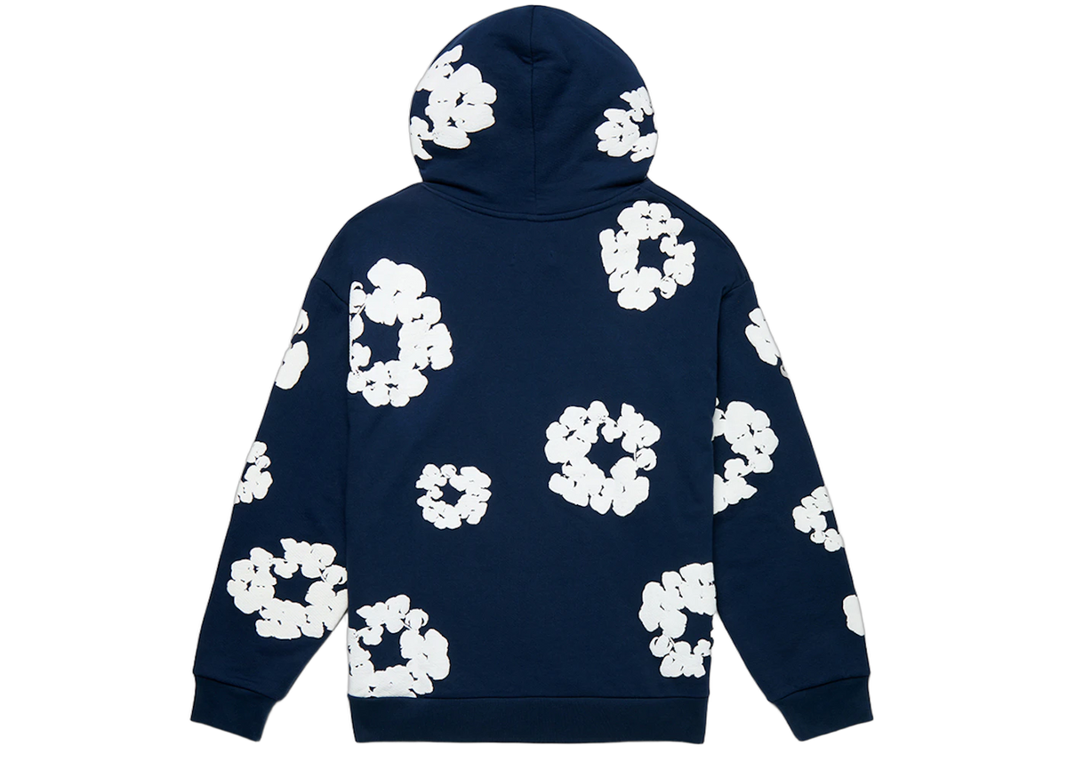 Denim Tears Cotton Wreath Hoodie Navy