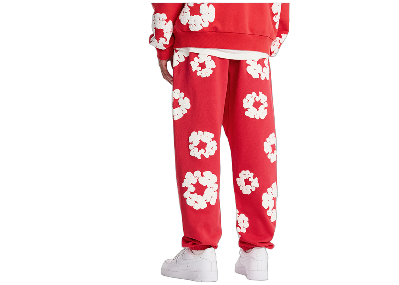 Denim Tears Cotton Wreath Sweatpant Red, Red (denim-tears-cotton-wreath-sweatpant-red)