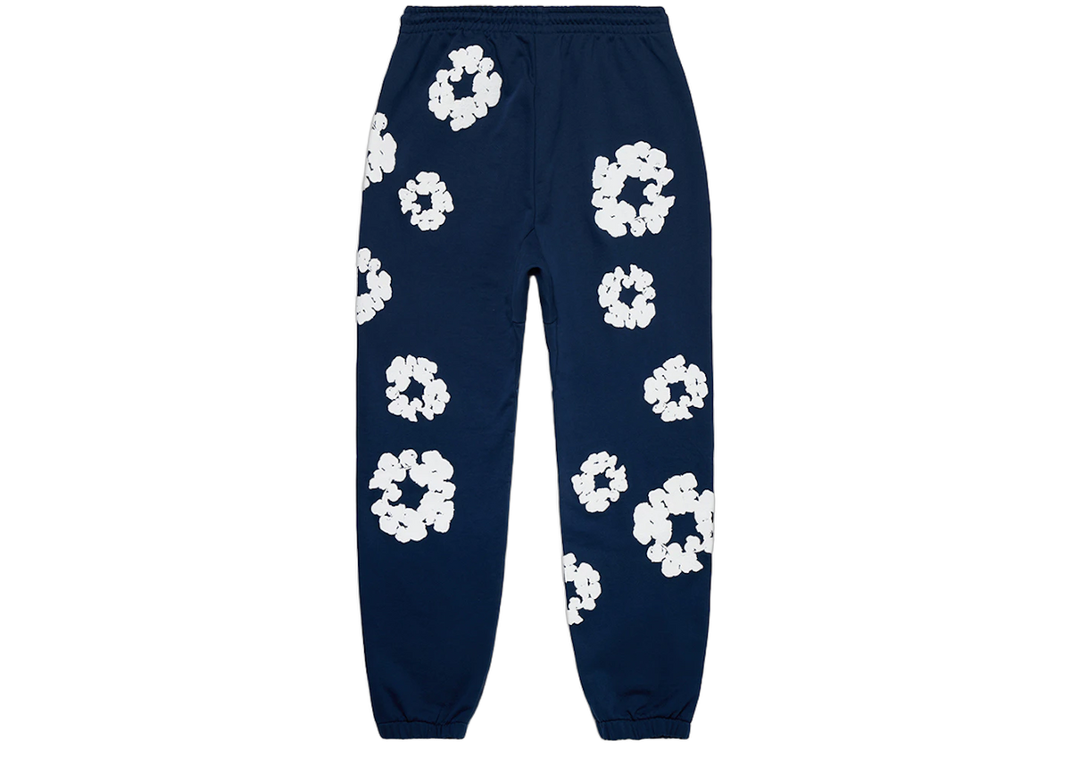 Denim Tears Cotton Wreath Sweatpants Navy