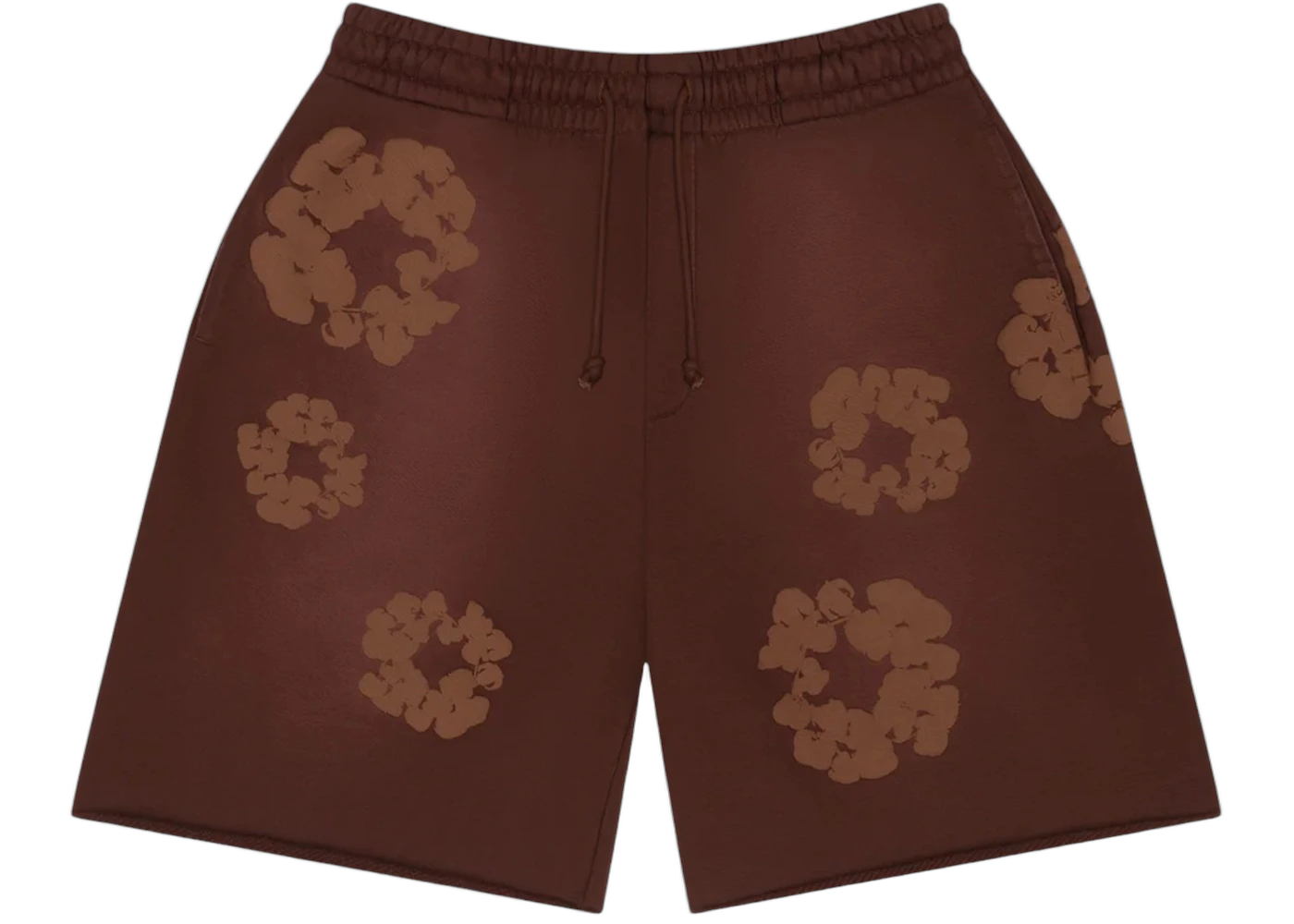 Denim Tears Mono Cotton Wreath Sweat Shorts Brown