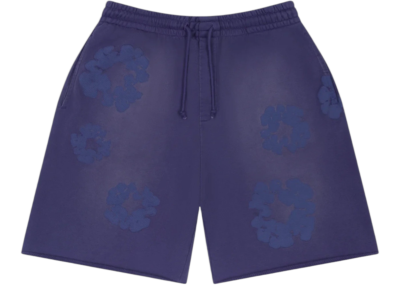 Denim Tears Mono Cotton Wreath Sweat Shorts Washed Blue