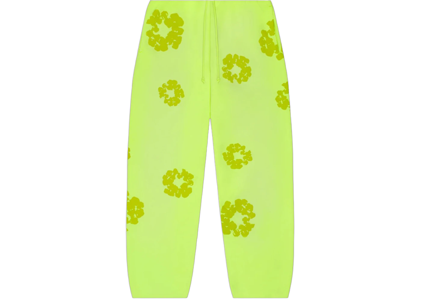 Denim Tears Mono Cotton Wreath Sweatpants Neon Green