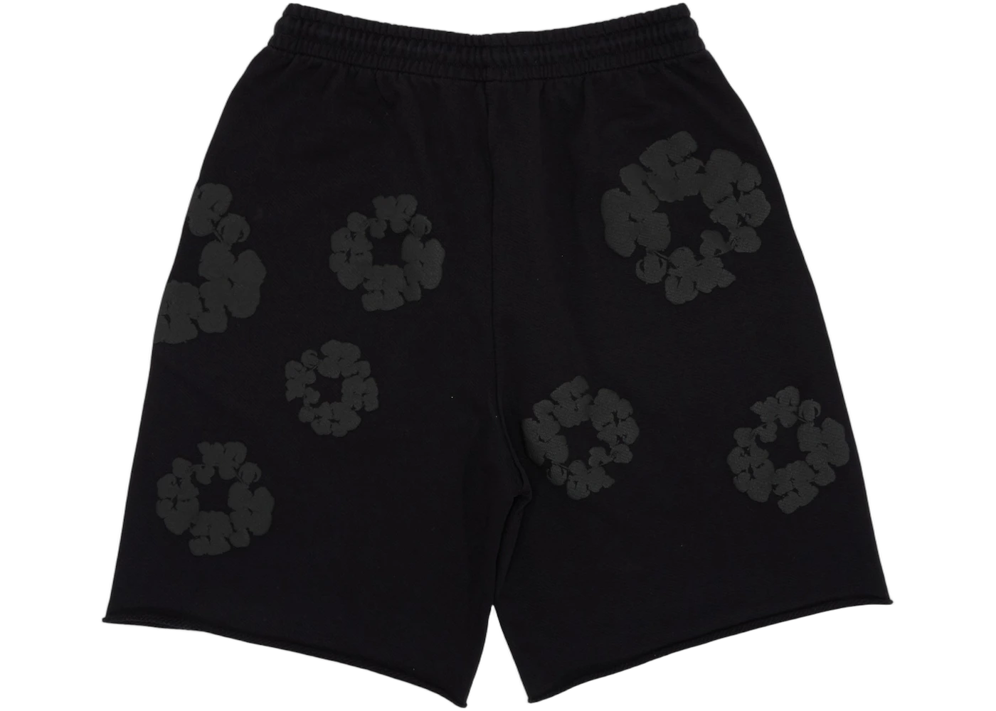 Denim Tears Mono Wreath Sweatshorts Black, Black (denim-tears-mono-wreath-sweatshorts-black)