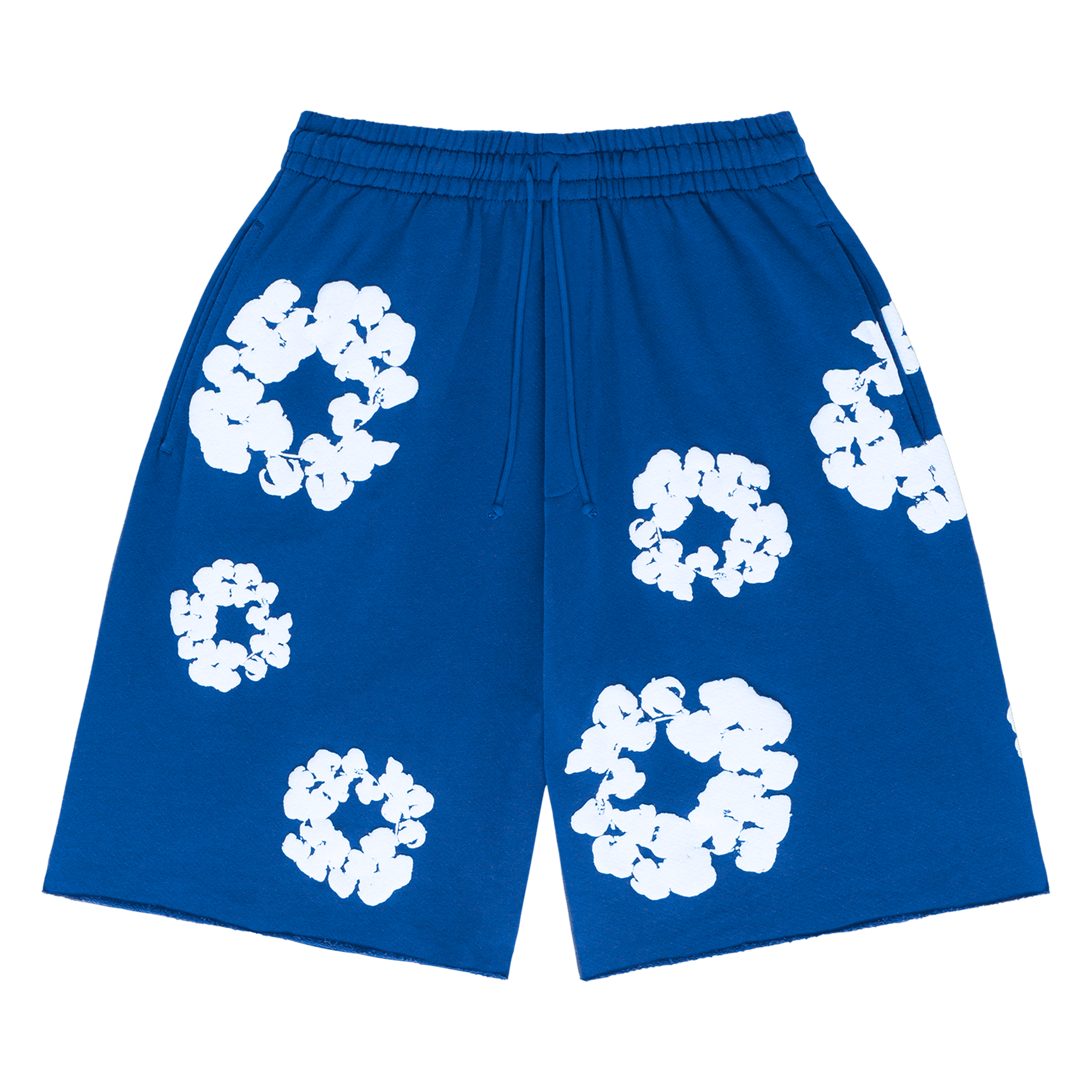 Denim Tears The Cotton Wreath Shorts Royal Blue, Royal Blue (denim-tears-the-cotton-wreath-shorts-royal-blue)