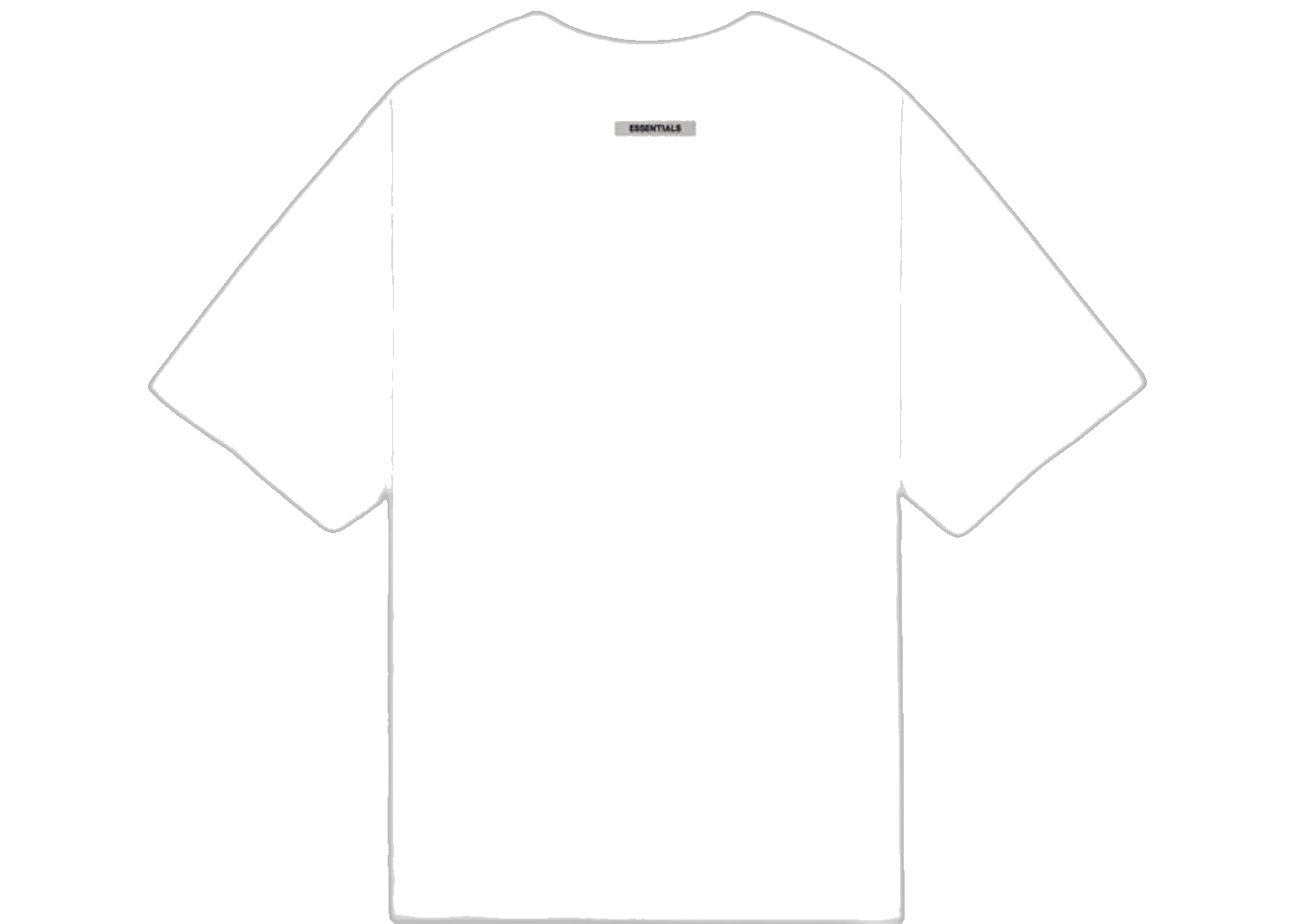 Fear of God Essentials 3D Silicon Applique Boxy T-Shirt White