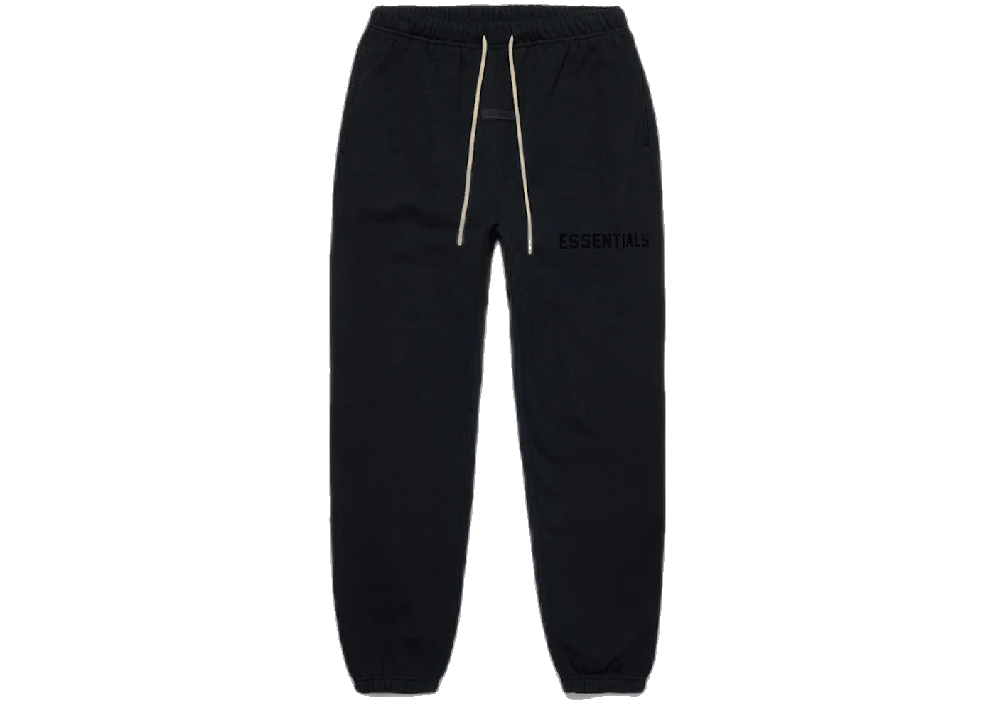Fear of God Essentials Cream Drawstring Sweatpant Jet Black