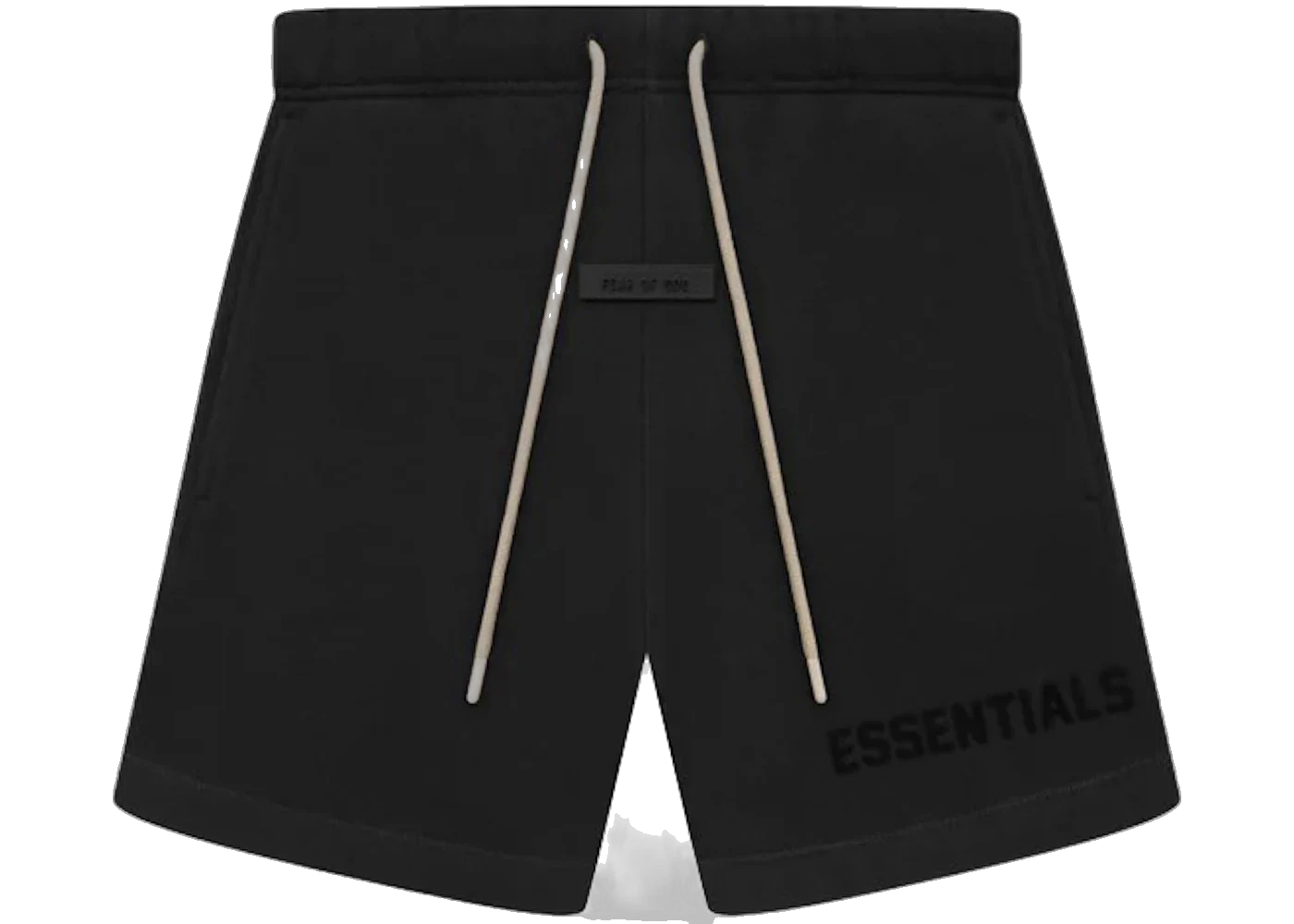 Fear of God Essentials Cream Drawstring Sweatshorts Jet Black