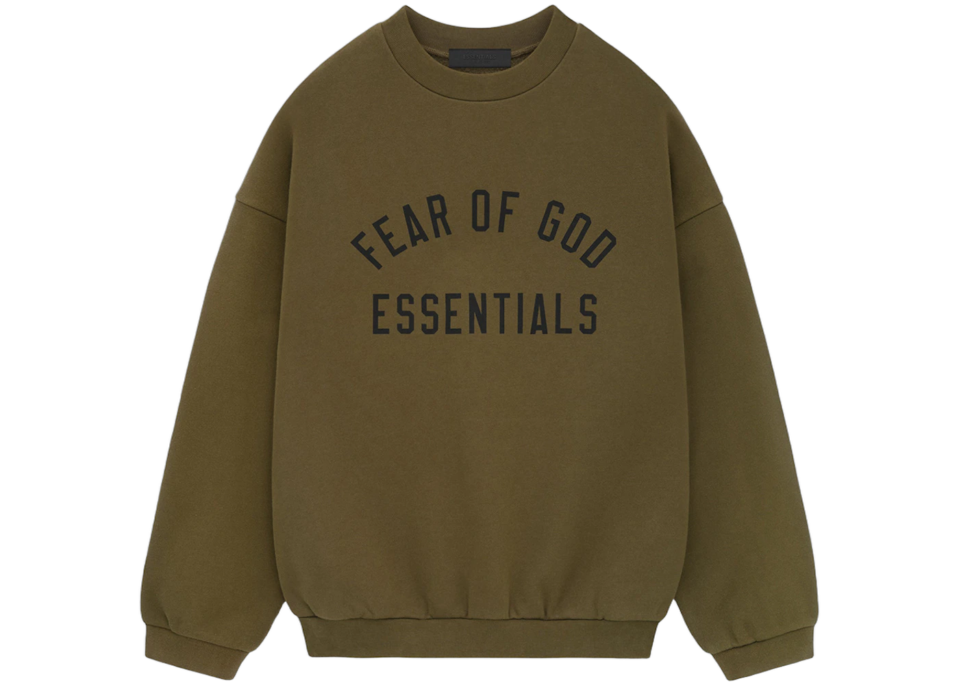Fear of God Essentials Fleece Crewneck Olive
