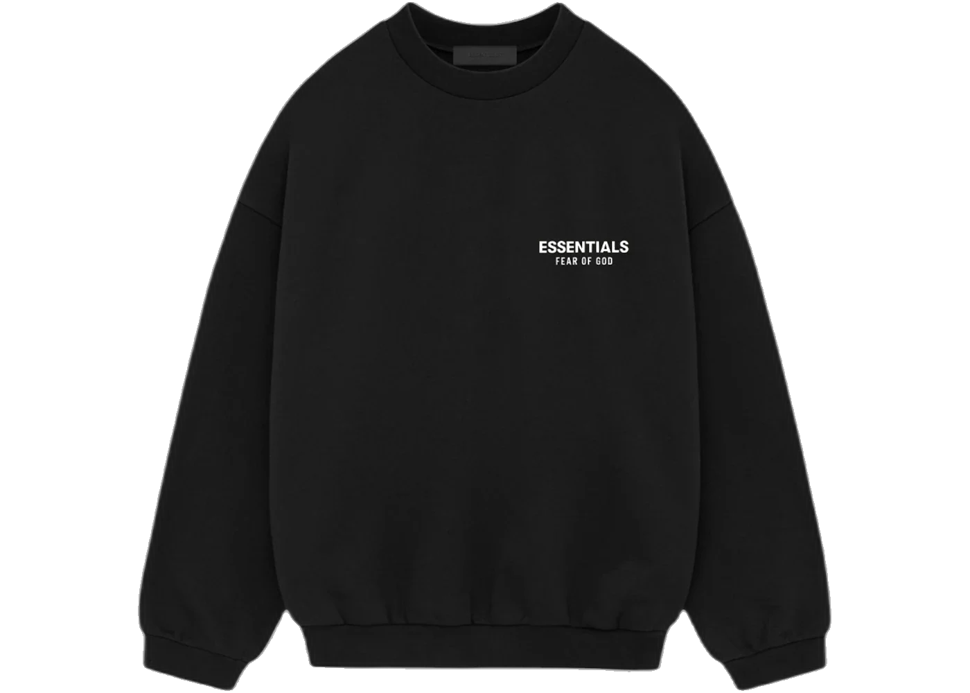 Fear of God Essentials Fleece Crewneck (FW24) Black