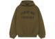 Fear of God Essentials Fleece Hoodie Olive