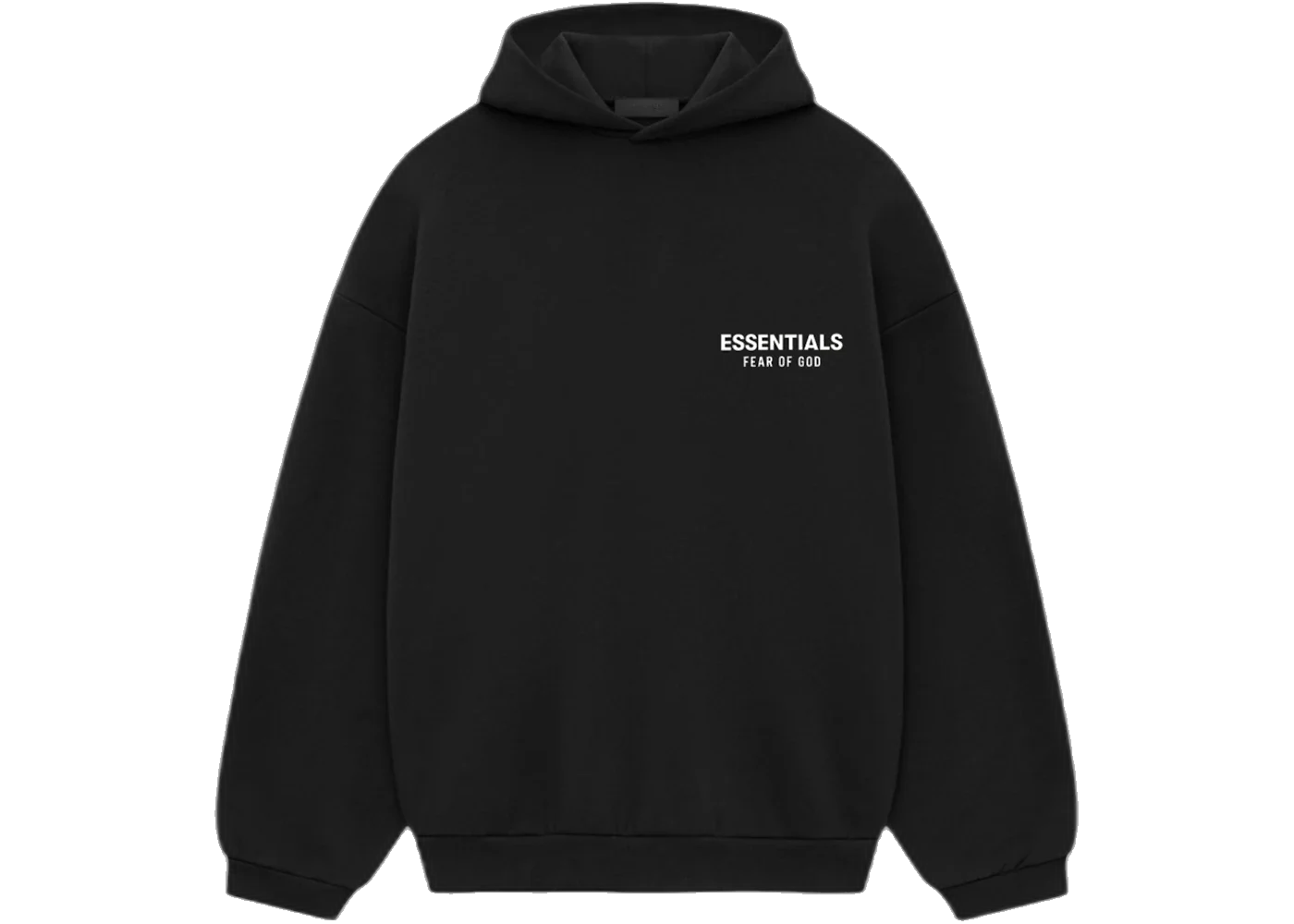 Fear of God Essentials Fleece Hoodie (FW24) Black