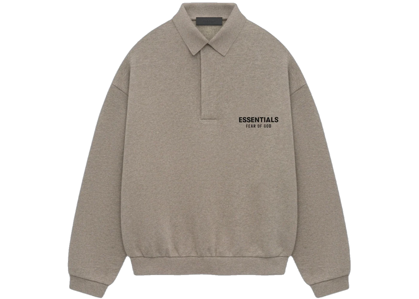 Fear of God Essentials Fleece Polo Heather Gray